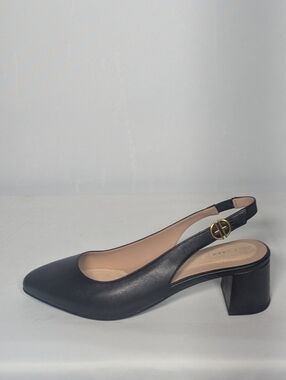 NEW Cole Haan Womens Leather Go To Slingback Pump sz 9.5 black